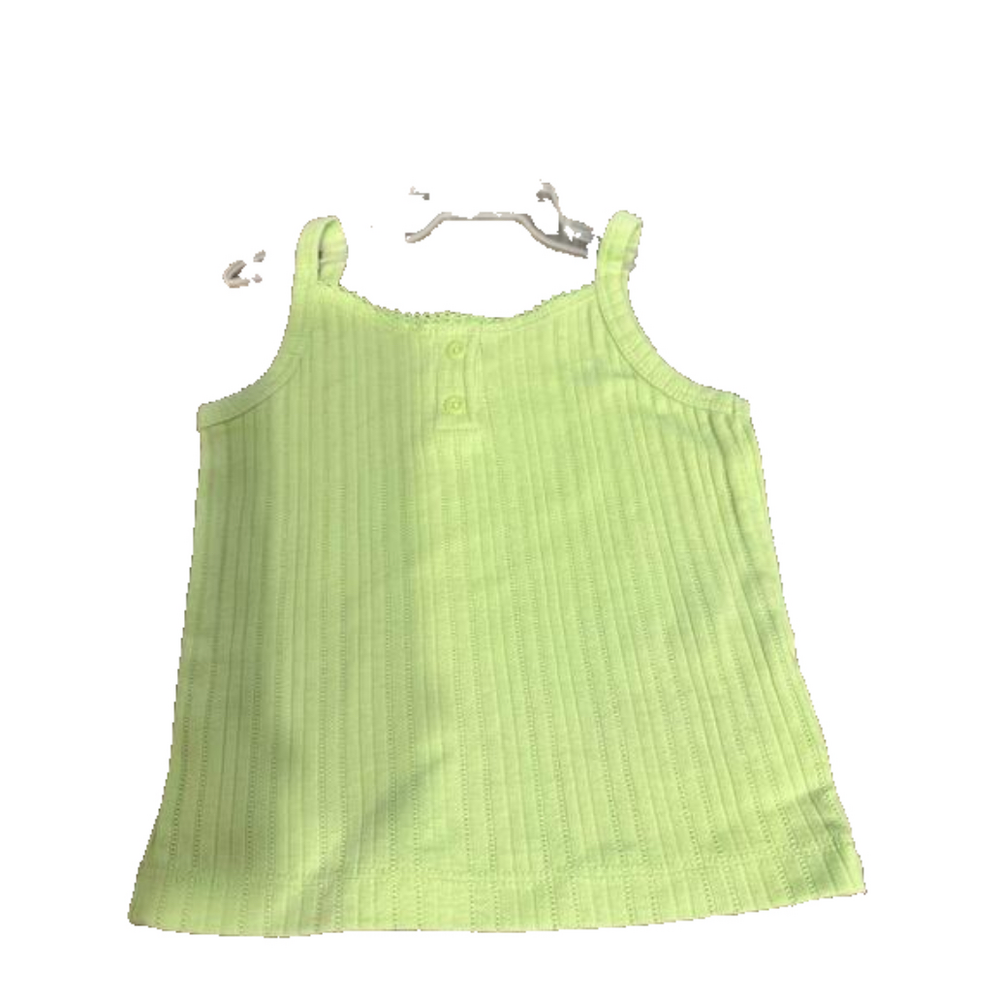 Old navy girls green tank top 12-18m